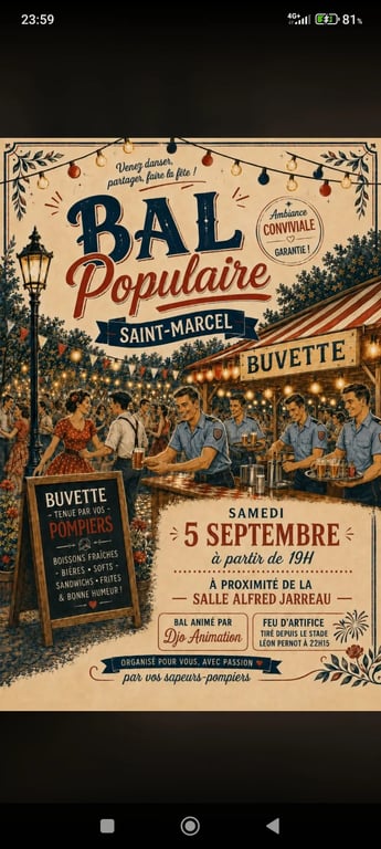 Bal des pompiers de Saint Marcel