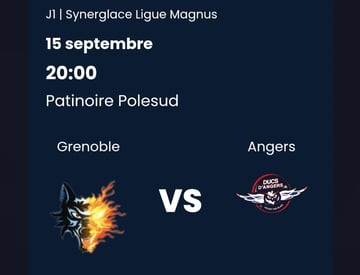 SORTIE HOCKEY – Premier match de la saison des BRÛLEURS DE LOUPS contre Angers