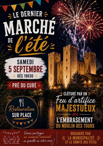 Clôture du marché gourmand de Barbaste.