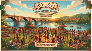 Soirée Salsa en bord de Saône