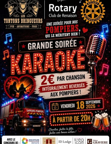 Karaoke en soutien aux pompiers 🚒 
