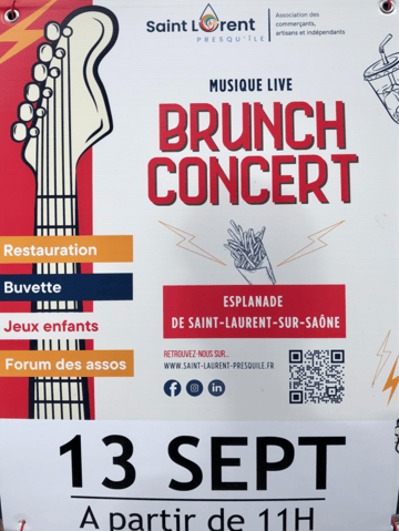 BRUNCH-CONCERT et  FORUM ASSOCIATIF 2026  Saint-Laurent sur Saône 