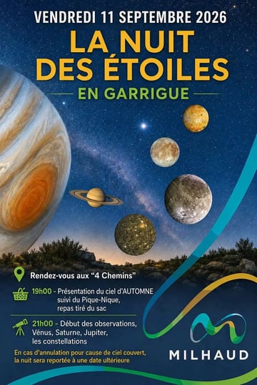 La nuit des étoiles en garrigue.