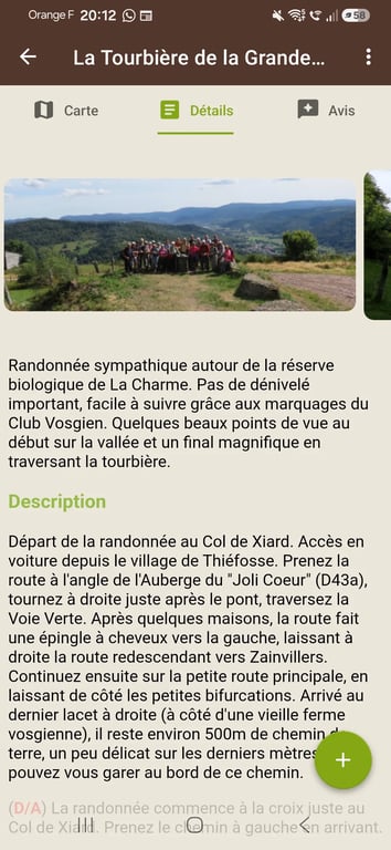 Randonnée autour de la réserve botanique de la charme 