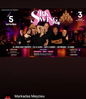 Stage danses puis soirée swing, latino... 