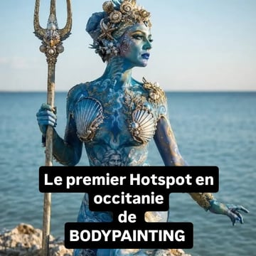 Séance de peintures corporelles, face painting à Mauguio 