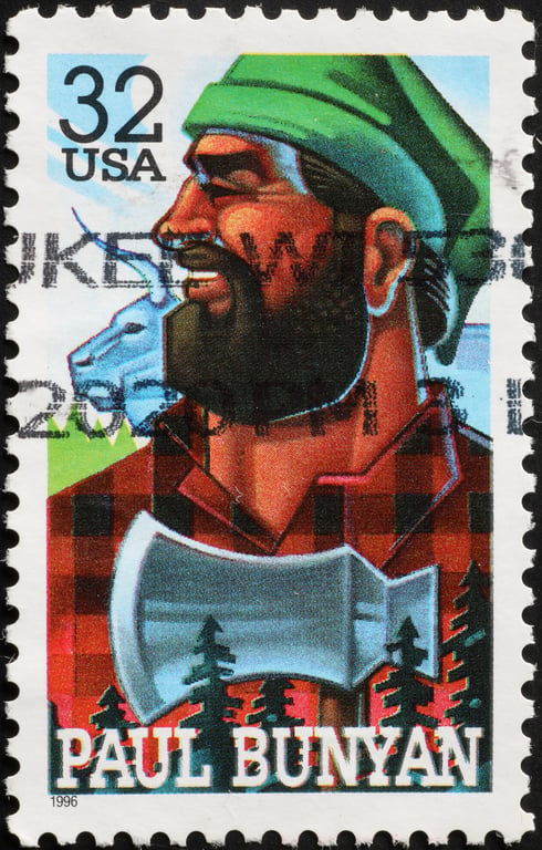 Paul Bunyan postage stamp