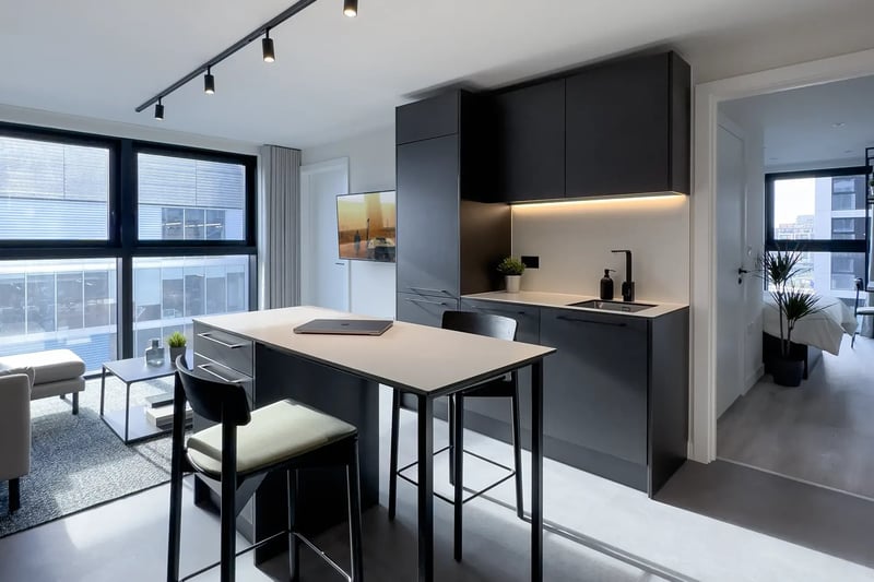 Duo apartment open kitchen diner