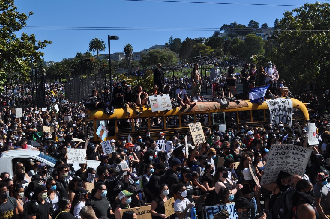No Violence Wednesday in California Protests Led by the Young ...