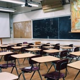 An empty classroom