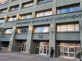 This photo shows the California Employment Development Department headquarters.