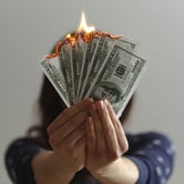 Money burning.