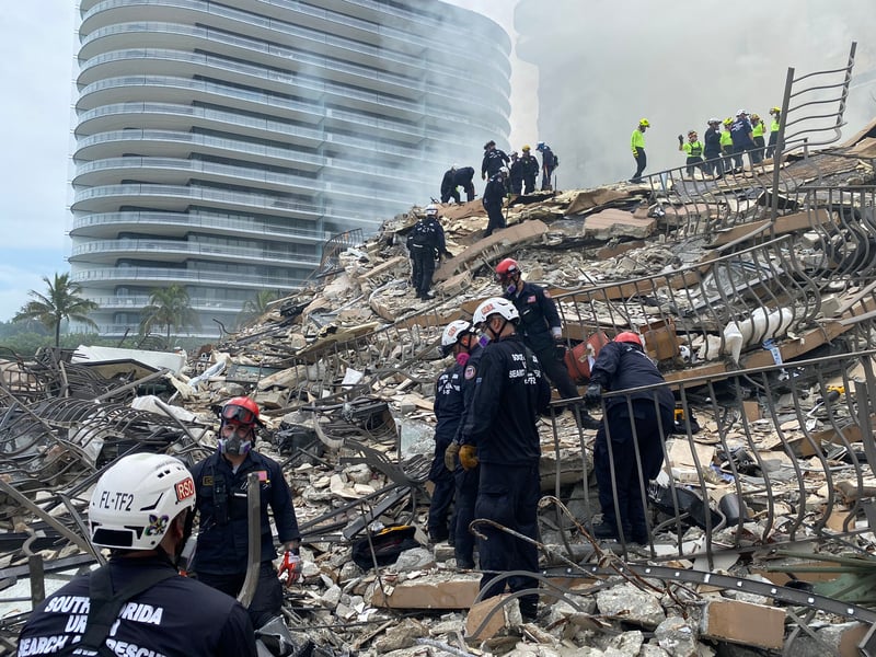 Elite task forces end their recovery mission at Florida condo collapse ...