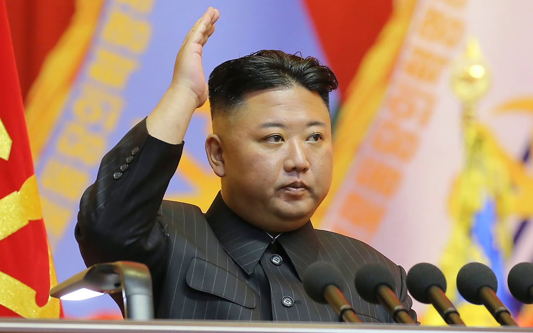 North Korea displays new long-range missile at a military parade celebrating Kim Jong Un