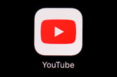 A YouTube app icon on a smart device.