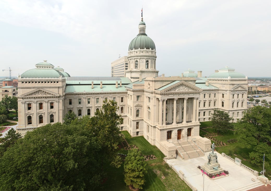 The Indiana State Capitol, which is also home to the state's Supreme Court. (Massimo Catarinella via Wikipedia Commons)
