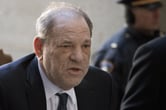 Harvey Weinstein arrives at a court in New York.