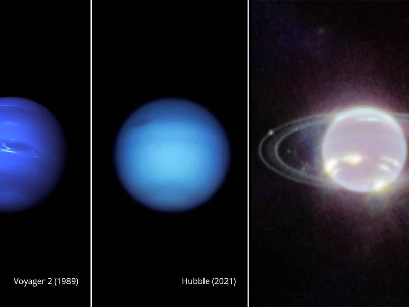 Neptune and rings shine in photos from new space telescope | Courthouse ...