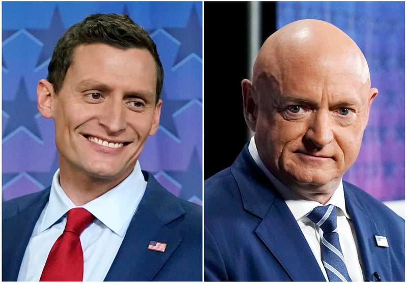 A combination of photos showing the two candidates for U.S. Senate in Arizona's 2020 midterm elections.