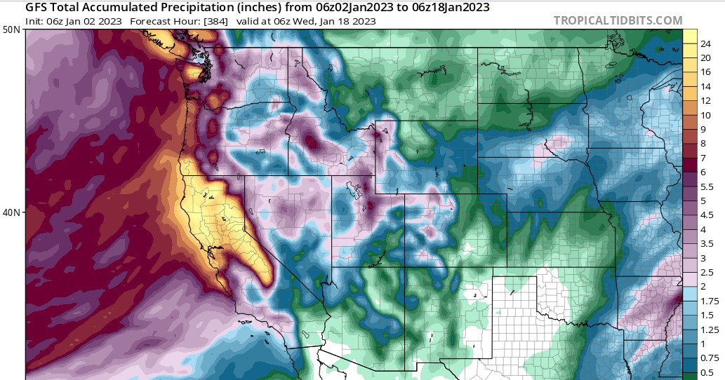 Forecasts show chances of moderate to heavy rain in Sierra foothills  through Monday, News