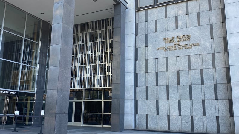 The federal courthouse seen from outdoors in San Francisco, Calif.