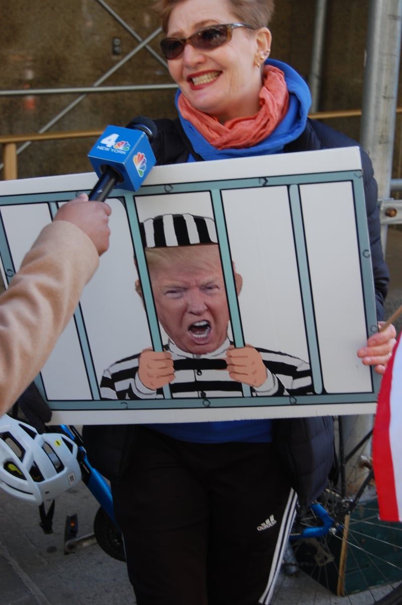 Trump protester