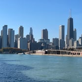 The skyline of downtown Chicago.