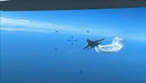 Russian fighter jet approaching U.S. drone
