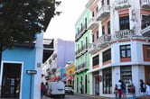 Multicolored buildings in San Juan