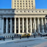 photograph shows the exterior of the Thurgood Marshall United States Courthouse