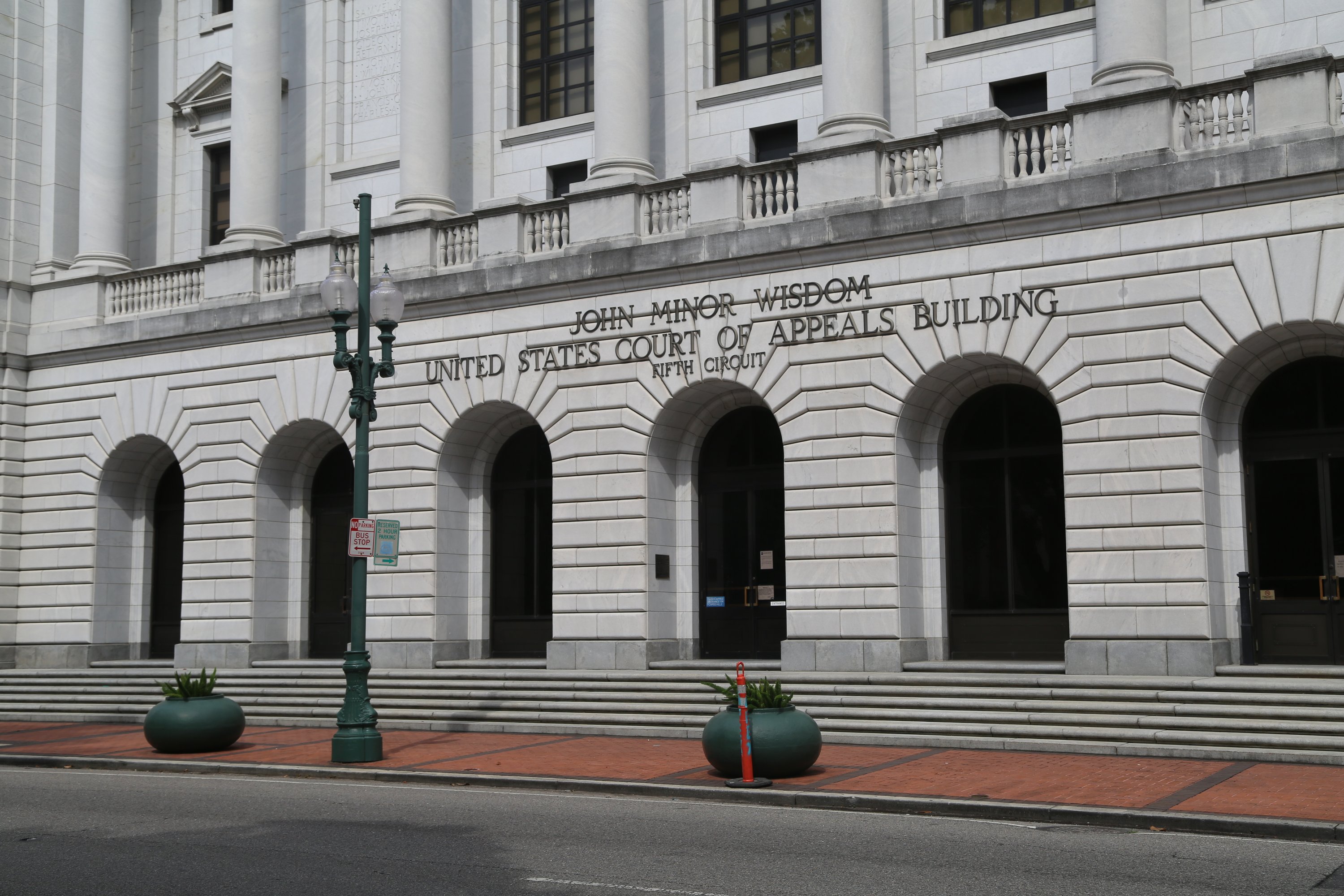 Louisiana Supreme Court Building South Entrance New Orleans Stock