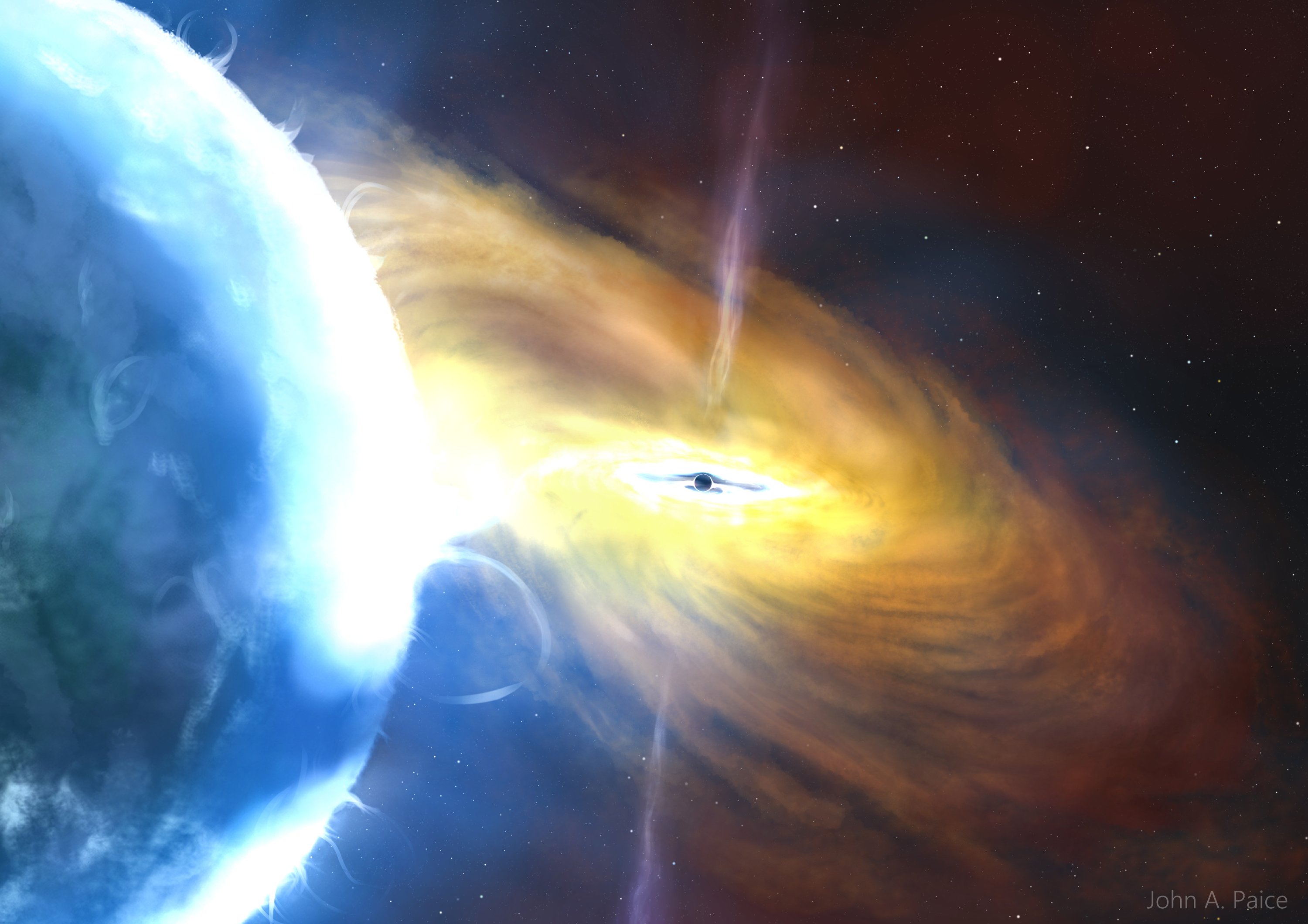 絵画 Explosion of the crypto universe Astronomers discover largest cosmic explosion viewed from