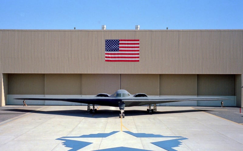 The B-2 Spirit Stealth Bomber at rollout in 1988