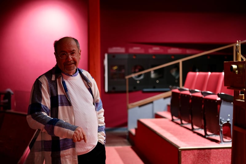 Michel Cornille inside the Cinéma Eden-Théâtre in La Ciotat