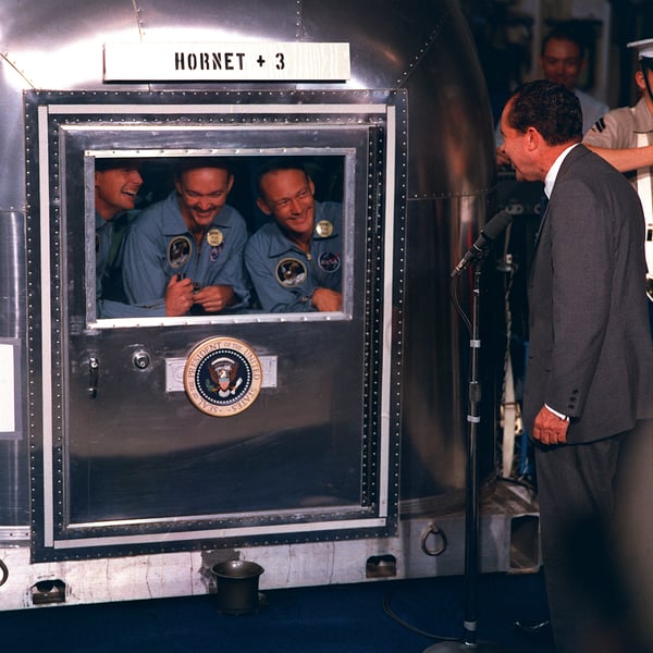 Richard Nixon and Appollo 11 astronauts