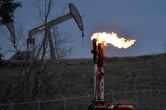 Oil well flare