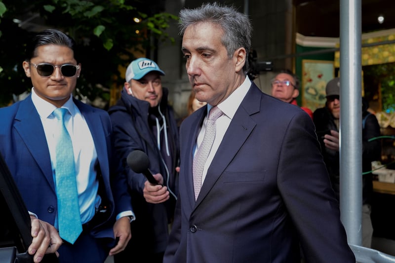 Michael Cohen on his way to court.