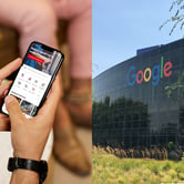 Yelp app and Google headquarters