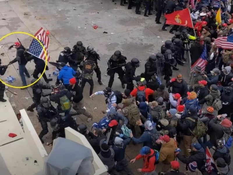 Prison Riot Police Capitol rioter who breached 'critical' police line sentenced to 27 ...