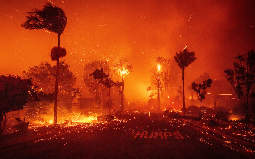 Five dead as wildfires rage across LA County