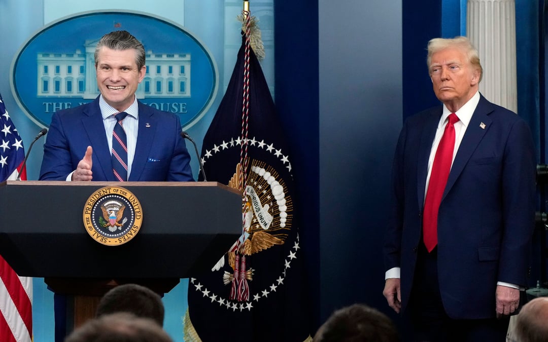 Hegseth boasts about ending ‘woke’ program on women and security that Trump had signed into law