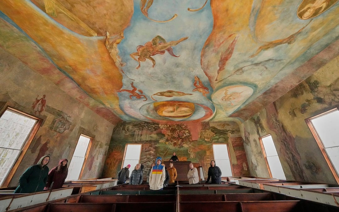 Maine’s hidden ‘Sistine Chapel’ inspires artists with 70-year-old frescoes