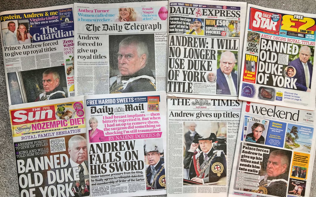 Police looking into whether Prince Andrew enlisted officer to dig up dirt on accuser Giuffre