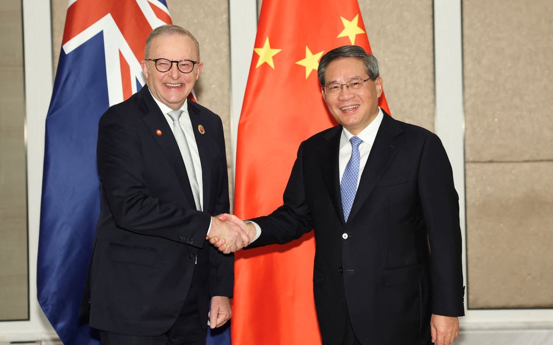 Australia’s Albanese discusses US minerals deal, jet incident with China’s Premier Li
