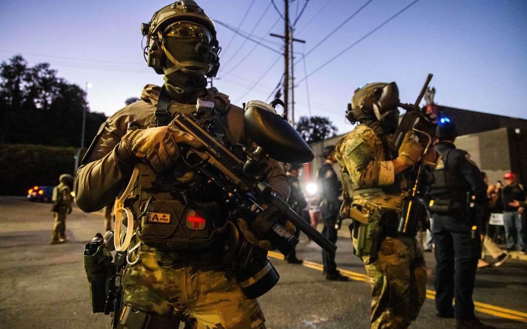 Speaker Johnson dismisses congressional scrutiny as federal agents crack down on protesters