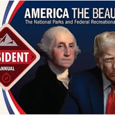 Two old men, one long dead and another 12 years older than the other when he died, stamped on the 2026 national park annual pass for American residents only.