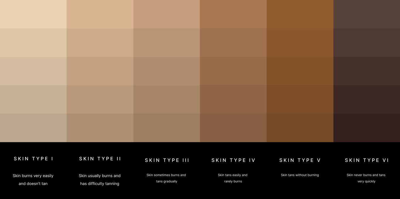 The Fitzpatrick Skin Type Scale