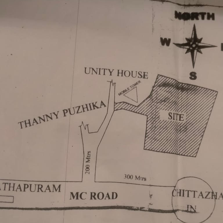 5 cents of residential plot for sale at chittazha. 6 lakhs per centTrivandrum. - 1