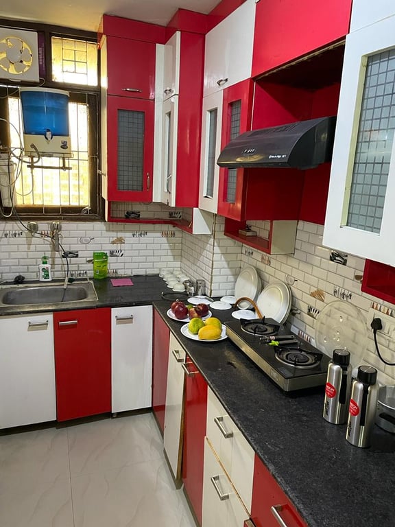 2BHK fully furnished flat thumbnail 6