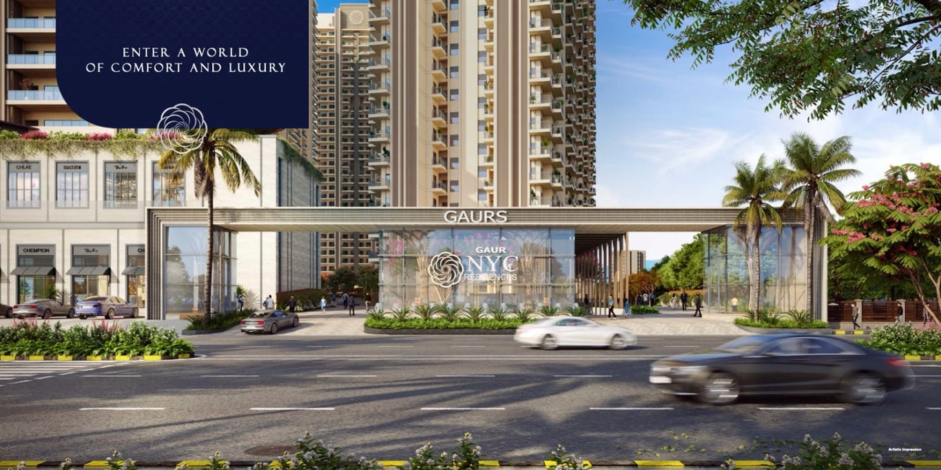 Gaur NYC residency wave city ghaziabad ultraluxury apartment 3 4 bhk thumbnail 2